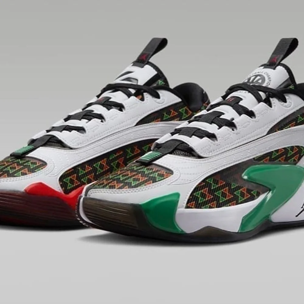 Jordan Athletic Shoes in Green and Red Size 7 - Jordan 1 Mid Black/Gym Red/Pine Green/White | eBay main image 4